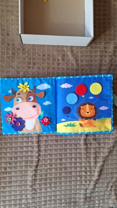 фетрова м'яка текстильна розвиваюча книжка bambini