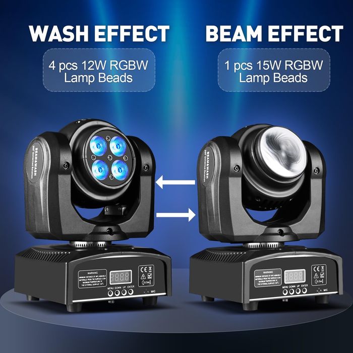 Світлодіодна LED голова Moving Head Wash & Beam
