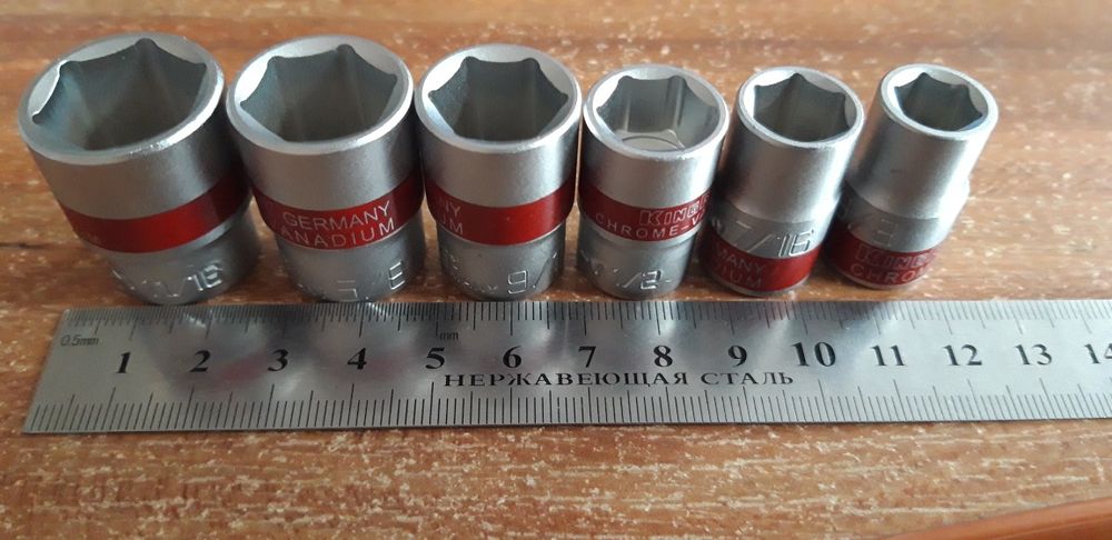 Головка американська середня під вороток 3/8