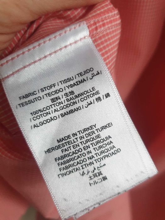 Czerwona koszula Gant L XL w kratkę kratę