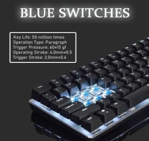 FELiCON Przewodowa Klawiatura AK33 Gamingowa Mechaniczna