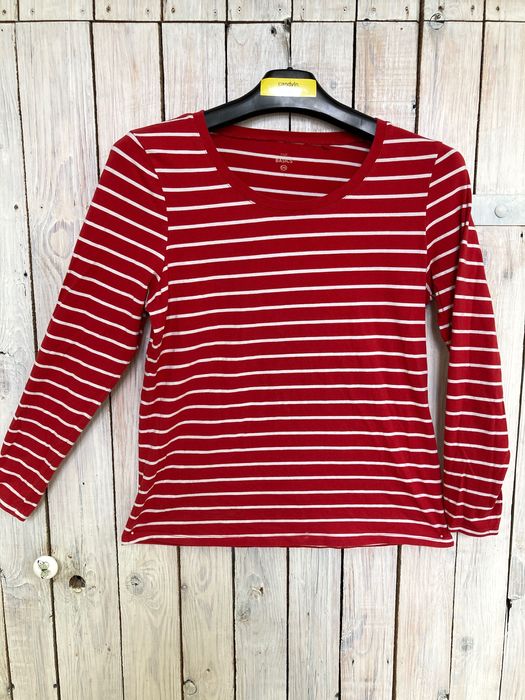 C&A Pidżama Top Bluza damska XL czerwono-biale poziome pasy