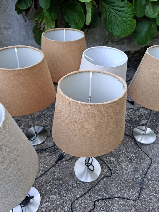 Candeeiro cromado 55cms