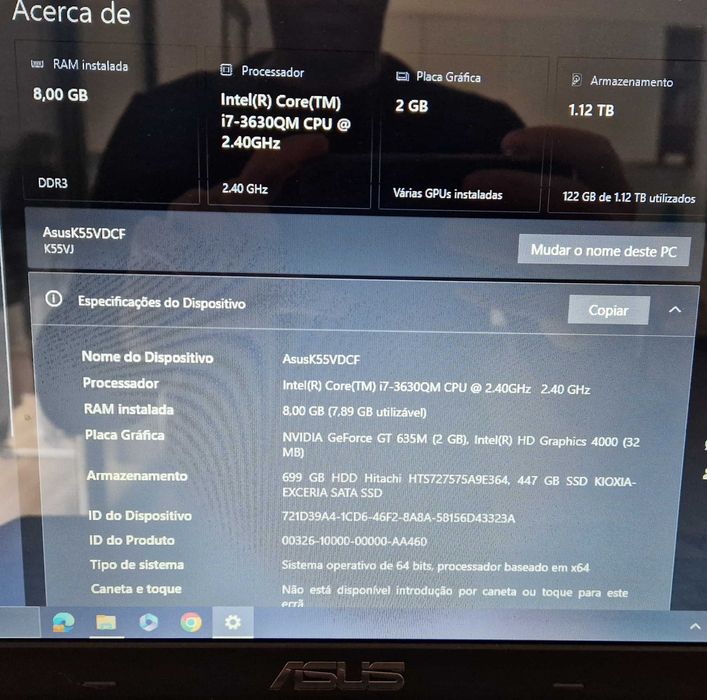 ASUS K55 Laptop Computer464162374498406403