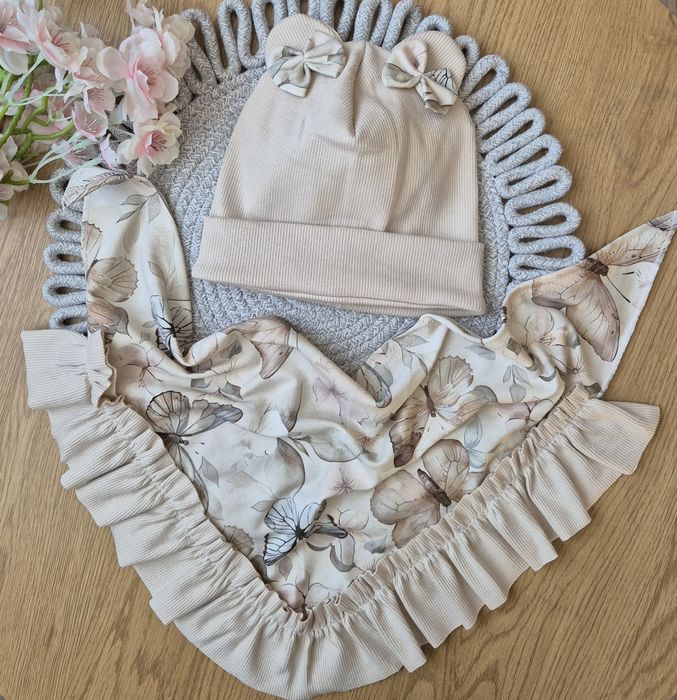 Komplety wiosenne czapka chusta 116