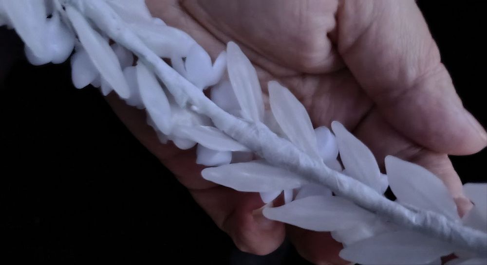 Восковий віночок весільний, вінок з воску, парафіновий віночок