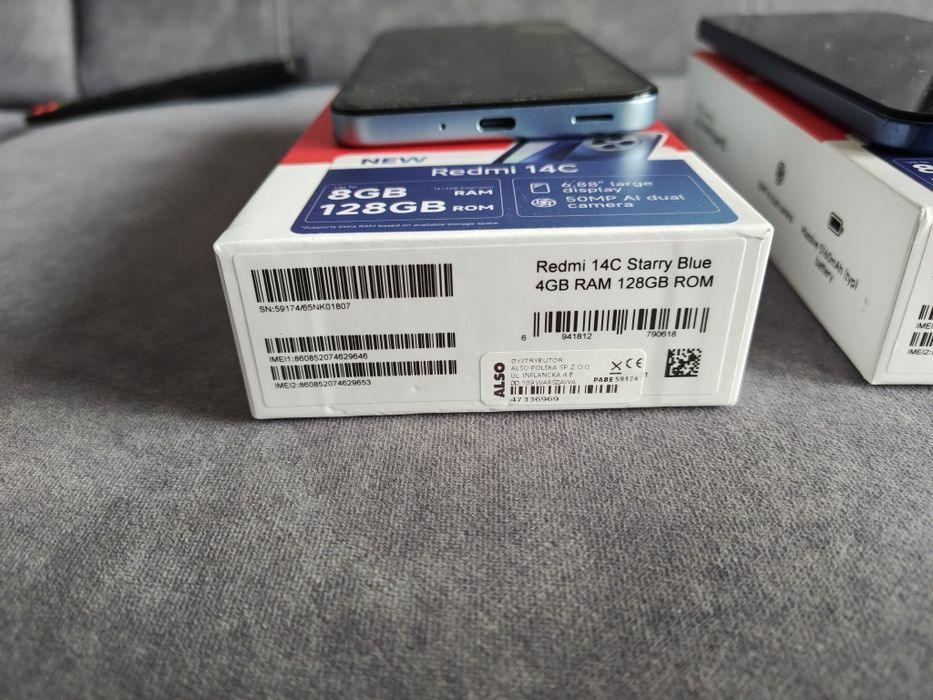 Telefon  Redmi 14 C New, ekran 120 Hz 550 Nitów