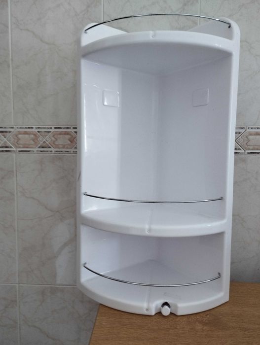 Prateleira de Canto de  Plástico WC