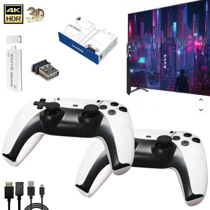 Konsola Retro HDMI 20000+ Gier Pegazus PS1 NES Emulatory + 2 Pady