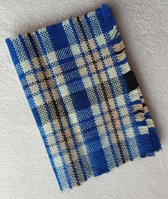 Nowy ciepły męski szal 140 cm x 32 cm