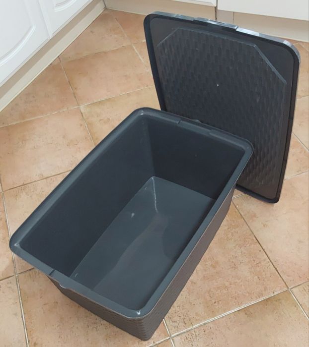 CAIXA DE 40Lt PVC PARA DIVERSOS FINS.Casa,Quarto,Arrumação,Construção.