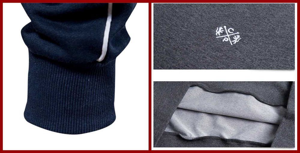 Новая мужская спортивная кофта под шею на замке (зипка, олимпийка).