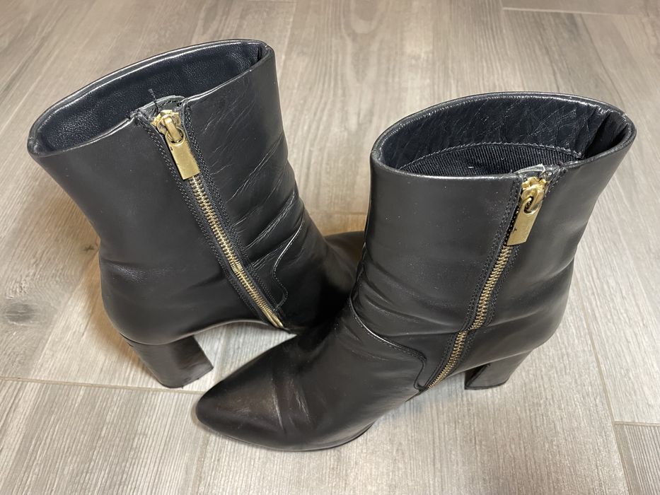 Reserved botki czarne skóra naturalna rozmiar 39