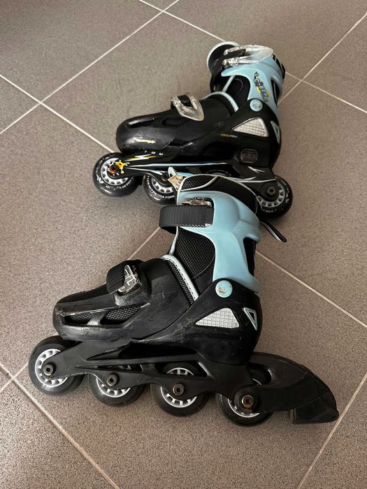 Patins em linha de criança 31-33 com proteções