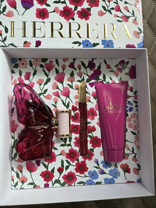 Carolina herrera la bomba edp zestaw 80ml+10ml+ 100ml balsam