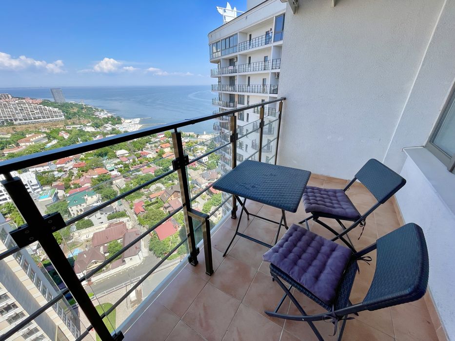 Вид на море, ЖК 44 Жемчужина, Красивая 1 комн кв, Аркадия, ул Каманина