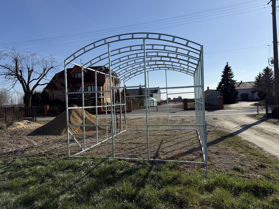 Szklarnia, wiata. Konstrukcja stalowa