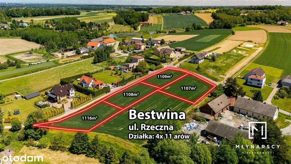 Działka 11 arów | Bestwina | cisza | zieleń