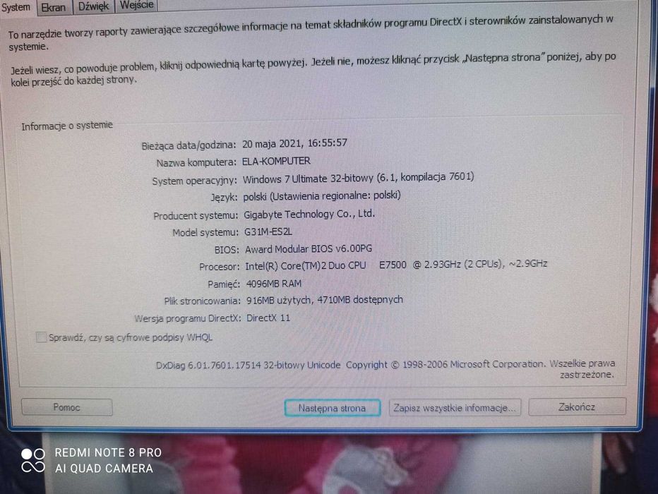 Komputer stacjonarny-mikrofon gratis