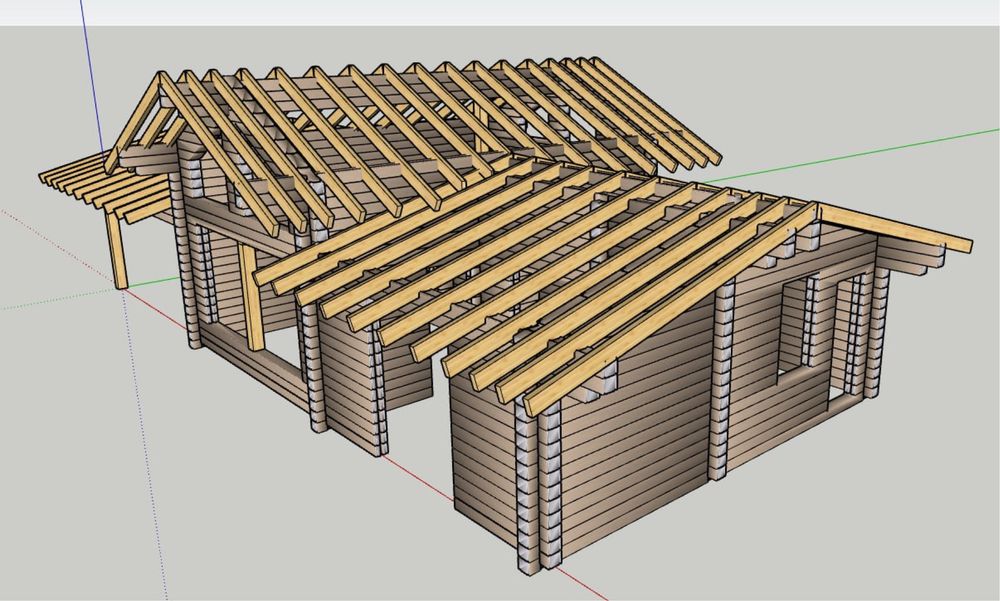 Профилированный брус, клеенный брус, балки перекрытия, садовая мебель