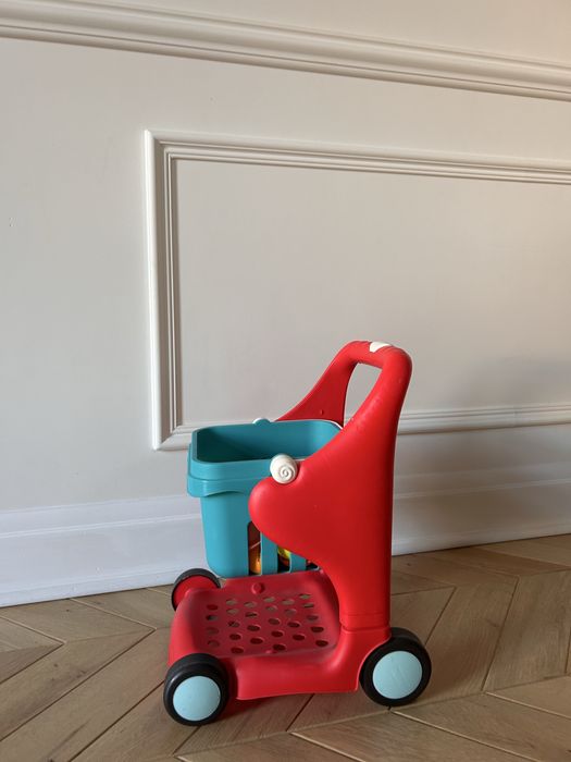 Muzyczny wózek zakupowy z koszykiem i dodatkami B. Toys