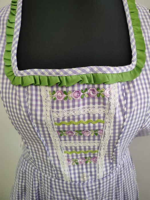 Sukienka Oktoberfest 36 S dirndl bawarska folk Boho ludowa