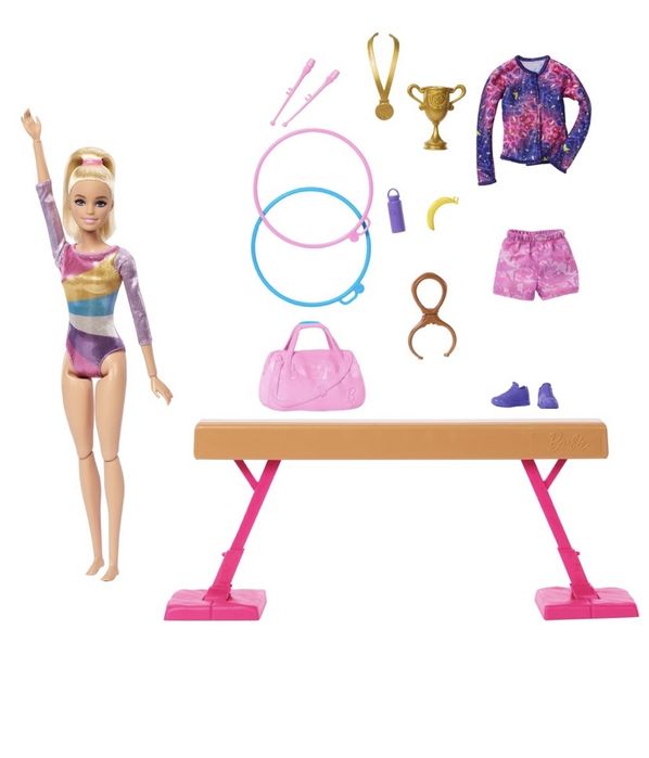 Барбі Гімнастка Barbie тренування з гімнастики you can gym гімнастика