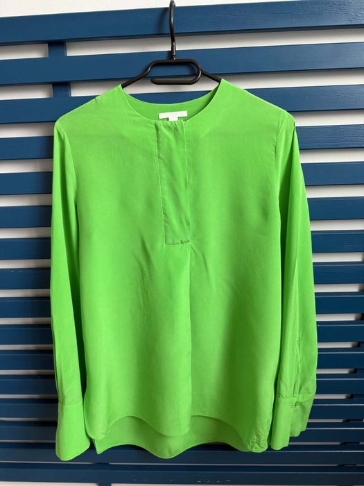 COS S jedwabna bluzka damska zielona elehancka women’s shirt