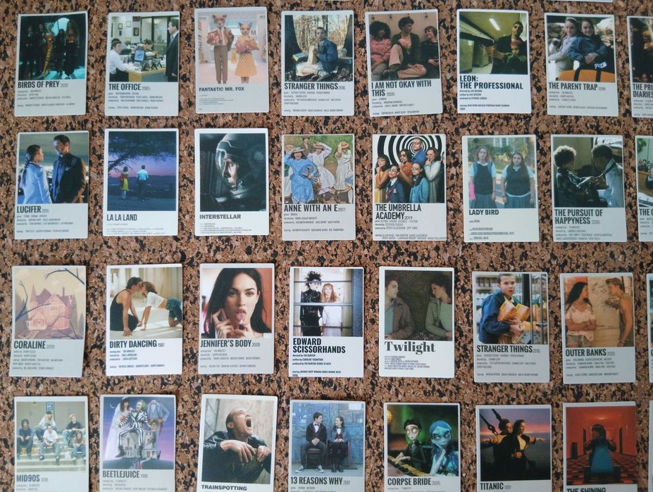 Lote de 64 autocolantes - Filmes e Séries