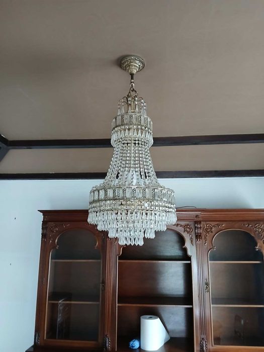 Candeeiro cristal de teto