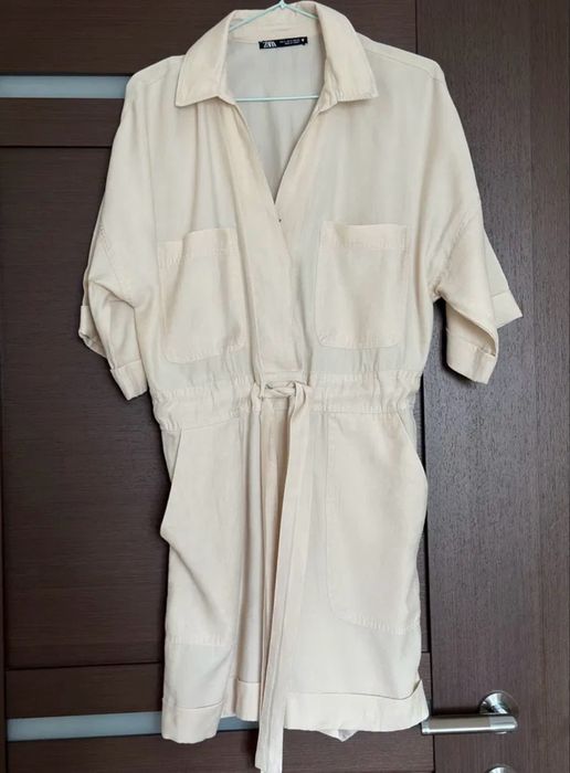 Бежевий комбінезон zara xs