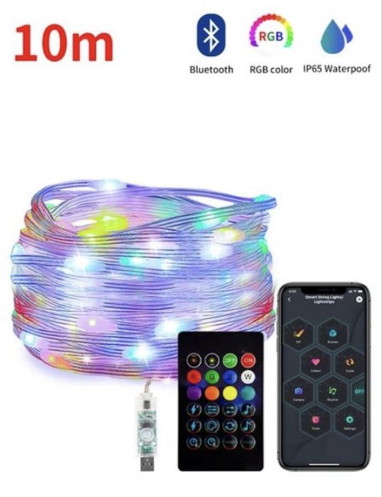 Розумна Гірлянда USB Smart Bluetooth
