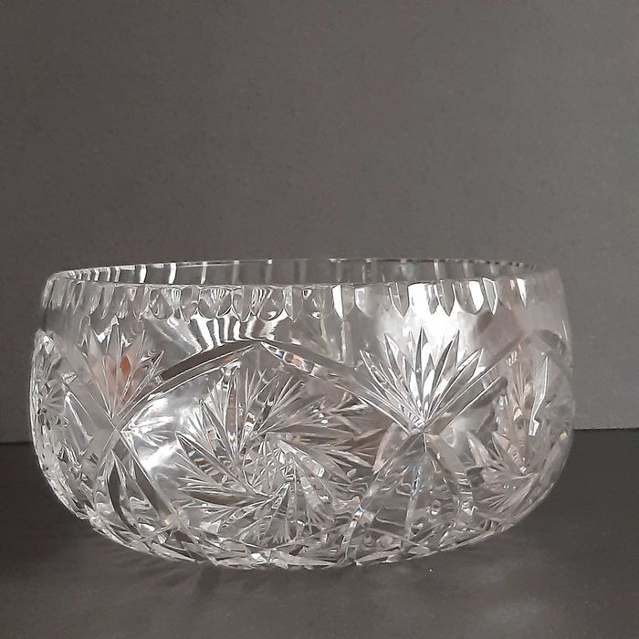 Kryształowa misa ,salaterka  , kryształ bogato szlifowany