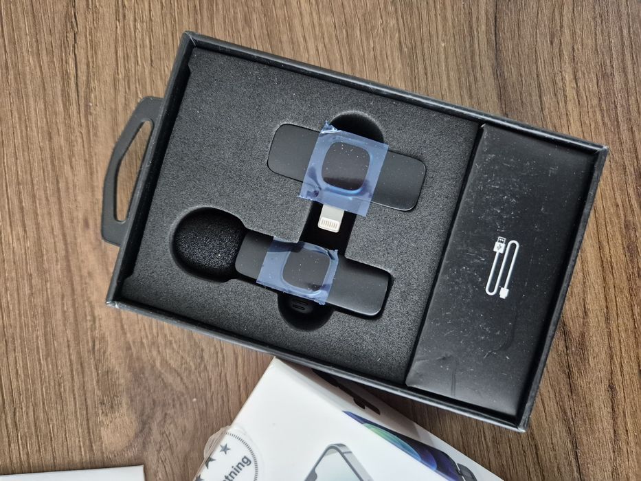 Microfone de Lapela Sem Fio para iPhone