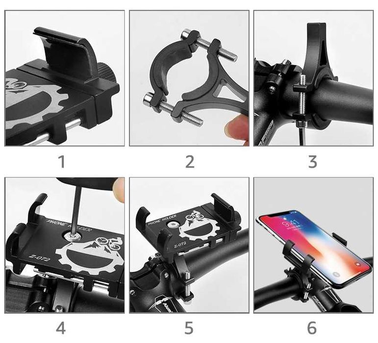 Кріплення держатели тримачі телефона для велосипеда мото скутера