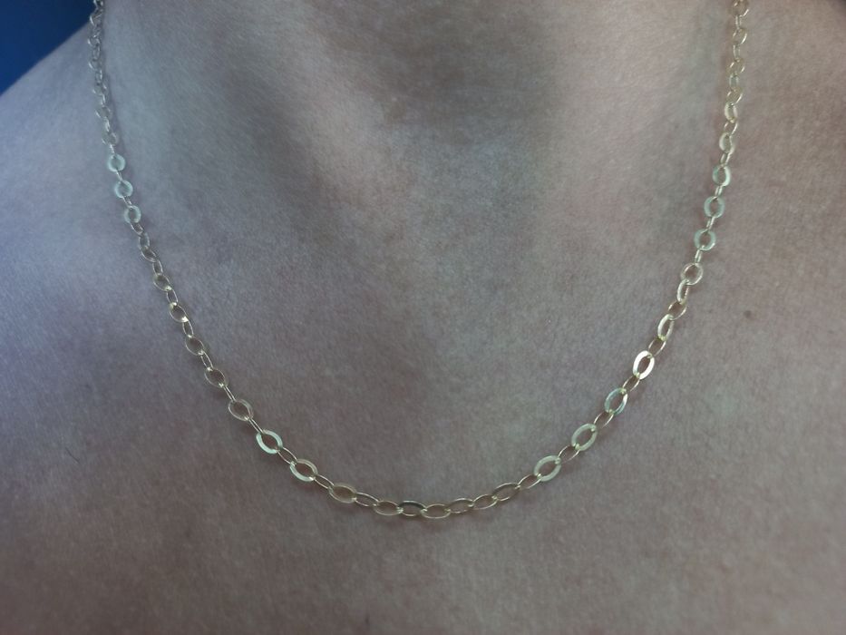 Łańcuszek złoty błyszczący ankier 585/1,9g/45 cm