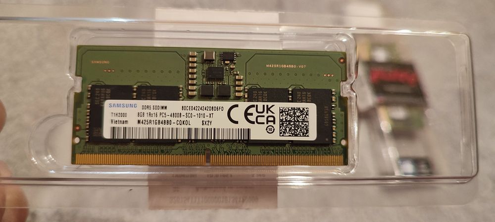 Продаю нову озу для ноутбука. Samsung ddr5 16gb 4800mhz sodimm