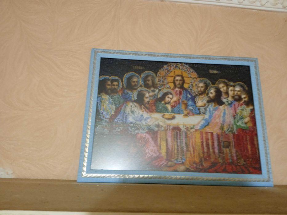 Картина бісер Тайна вечеря, картина повністю вишита бісером