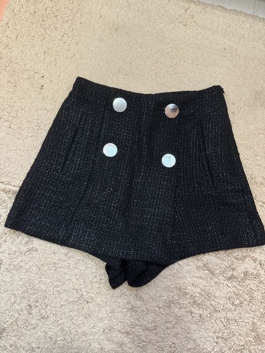 Твідова спідниця шорти zara