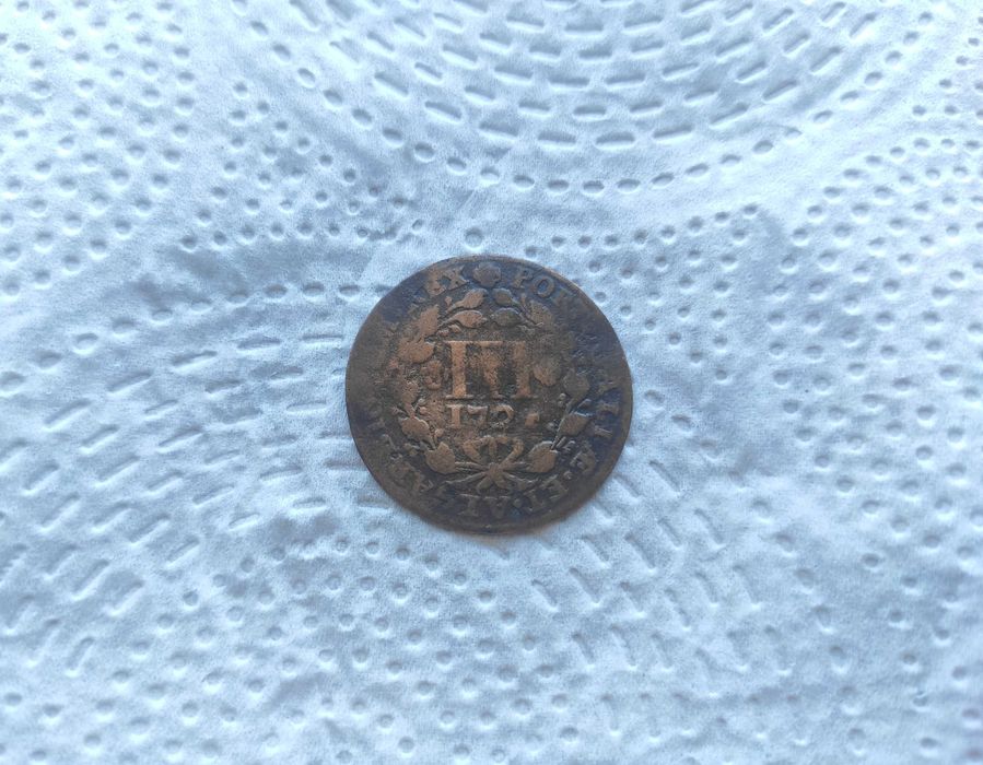 Moeda III Reis 1724
