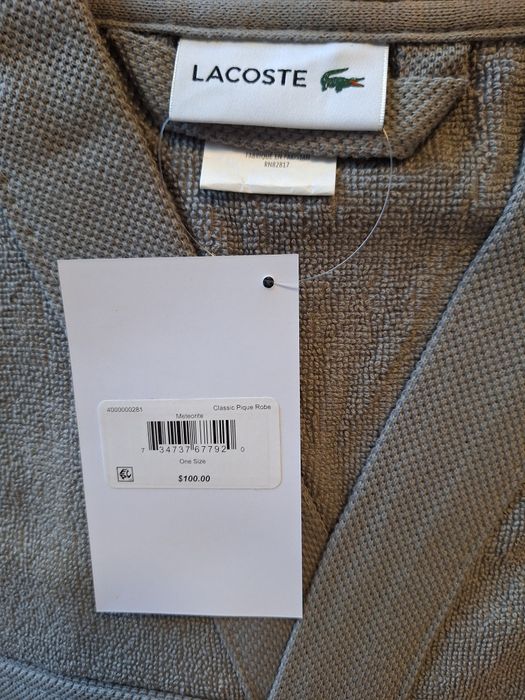 Халат банний  LACOSTE унісекс. Оригінал.