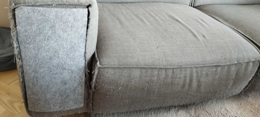 Szara kanapa nowoczesny design