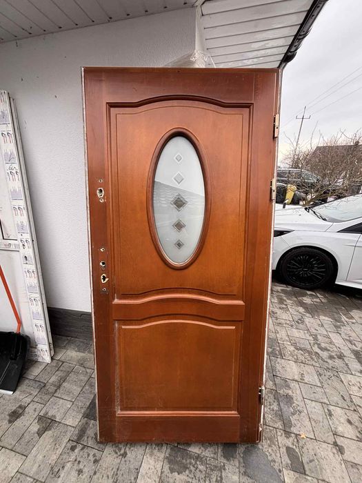 Drzwi drewniane zewnętrzne 90x210