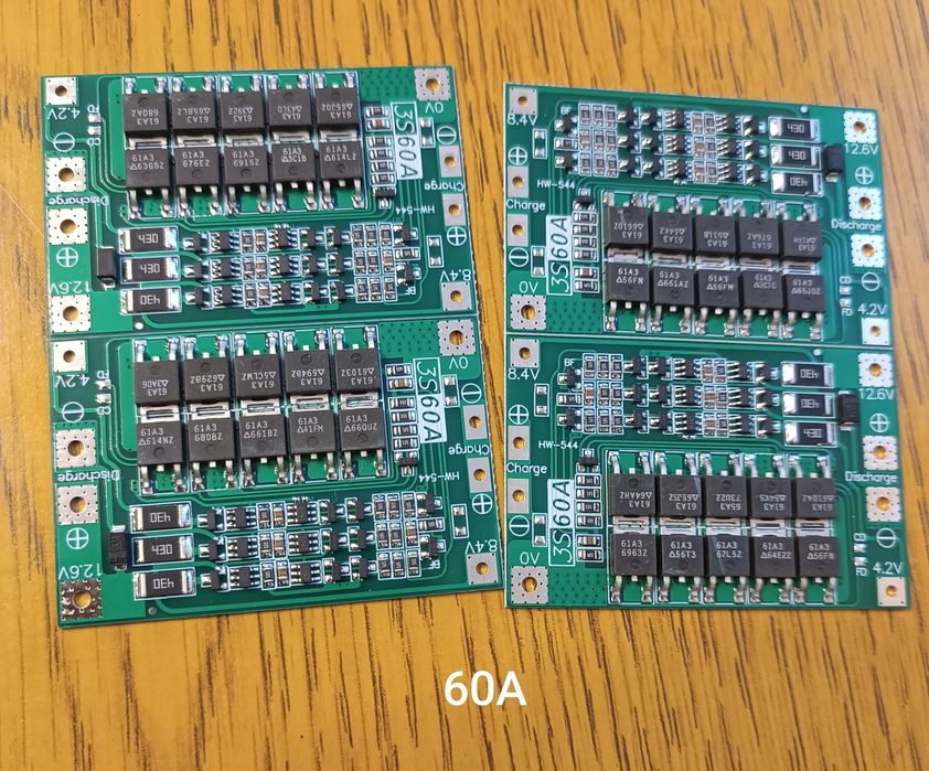Плата защиты BMS 3S 40A 12,6-13.6V Li-Ion 18650, 26650