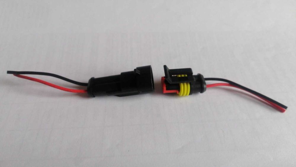 разъемы с проводами 2 pin влагозащитные