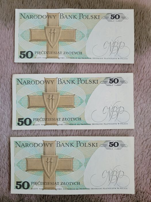 Pieniądze z PRL nominał 50zł