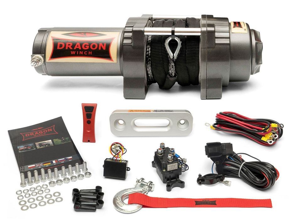 Wyciągarka Dragon Winch Highlander DWH 3500 HD lina syntetyczna 12V