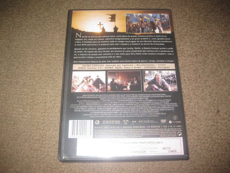 DVD "O Cavaleiro Templário" com Joakim Nätterqvist