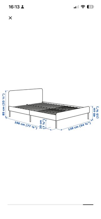 Cama IKEA desmontada usada