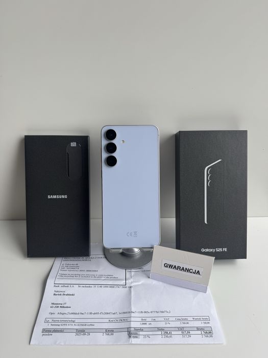 Samsung S25 FE 256 GB / 1 rok Gwarancji ! / ICYBLUE